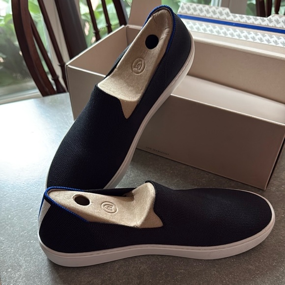 Rothy's Black and White Flats Eco-Friendly Comfort - Picture 3 of 3